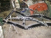 upturned chassis with springs